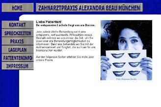 Website Zahnarztpraxis Beau